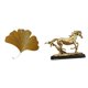 thumbnail image 1 of Escultura de pared de hoja de ginkgo de hierro forjado, figura coleccionable, adorno para sala de estar, oficina, hotel y comedor., 1 of 8
