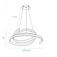 thumbnail image 4 of Oslo LED Adjustable Chandelier // Black, 4 of 4