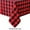 A, variant on Guanhe Christmas Tablecloth Red and Black Plaid Winter Table Cover Waterproof Stain Resistant Rectangle Christmas Dining Table Cloth for Xmas Holiday Party,24''x24''