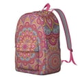 thumbnail image 2 of Exotic Cultural Mandala Backpack for Women, Tribal Geometric Boho Style School Daypack with Sacred Meditation Theme, 2 of 5