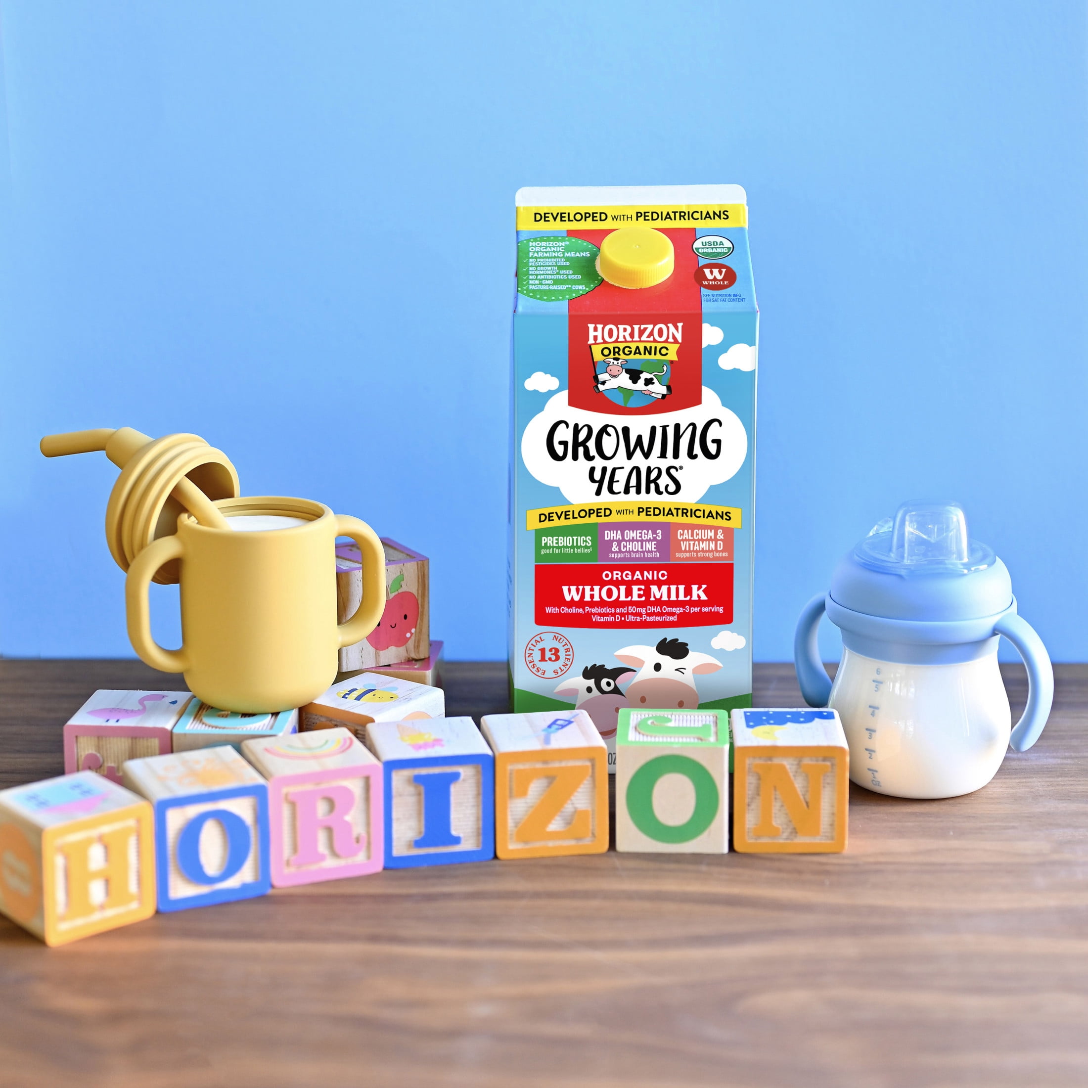 Horizon Organic Growing Years Organic Whole Milk for Kids, 59 fl oz Carton