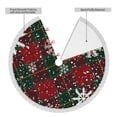 thumbnail image 4 of Faldas para árbol de Navidad a cuadros de 30 pulgadas, tapete para árbol de Navidad para fiestas de invierno, falda para árbol de Navidad para decoraciones navideñas rústicas, 4 of 8