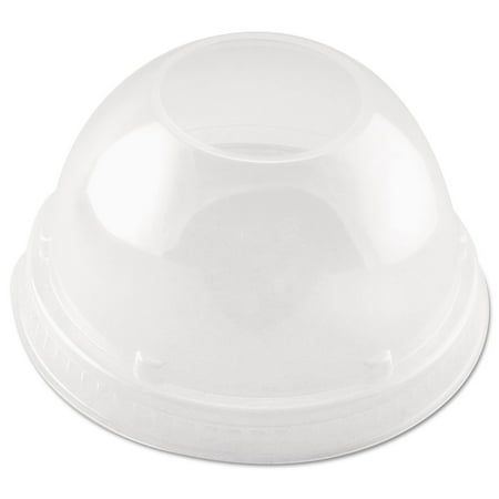 SOLO Dome-Top Cold Cup Lids, Fits 16 oz, Clear, 1,000/Carton