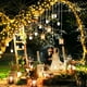 thumbnail image 5 of Guirnalda de luces LED KNONEW para exteriores, 122 m, 1200, impermeables, color blanco cálido, 5 of 8