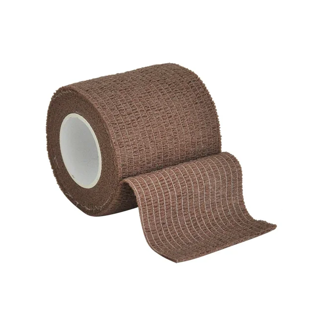 1/6 Rouleau 2.5/5/7.5/10cm*4.6m Bandage Élastique Auto-Adhésif Cohésif pour Fixation Doigt Poignet Jambe