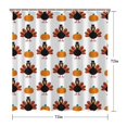 thumbnail image 5 of Happy Thanksgiving Turkey Fall Pumpkin Shower Curtain 72"x72" ,Bathroom Decorative Shower Curtains Set with 12 Hooks,Modern Waterproof Washable Shower Curtain, 5 of 6