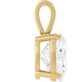 thumbnail image 2 of 14K Solid Yellow Gold Lab Grown Moissanite Oval Cut Solitaire Pendant | Solid Bail | 7x5mm 0.75 CTW | Pendant Only | Luxury Gift for Women, Birthday, Anniversary, Mothers Day, 2 of 7