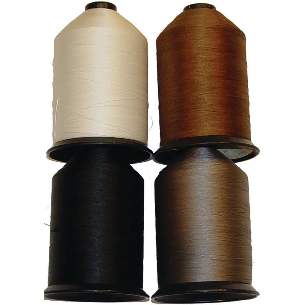 Nylon Thread for Sewing, Beading, Jewelry Making, Leather Crafts - White - Black - Brown - Gray - Light or Heavy Duty