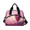 thumbnail image 3 of joogoo Beautiful Heart Pattern Insulated Lunch Bags Reusable Cooler Box with Shoulder Strap, 3 of 6