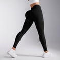 thumbnail image 2 of Hessimy Yoga Leggings - High Waisted Buttery Soft Womens Workout Lounge Pants(Black,S), 2 of 4