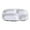 WhiteC, variant on Tableware Heat Imitation Porcelain Compartment Food Trays for School And Unit Canteens Commercial Grade,S,White
