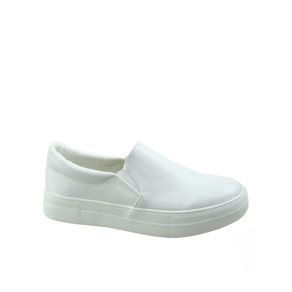 Women's White Slip on Shoes