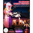 thumbnail image 6 of Areker 12FT Chainsaw Killer Clown Halloween Inflatable Decorations,Halloween Yard inflatable with PIR Motion-Activated Scream,for Patio Lawn Party Outdoor Decor, 6 of 9