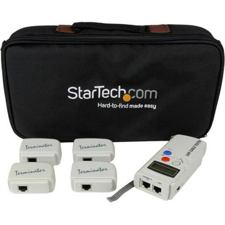 StarTech.com Professional RJ45 Network Cable Tester with 4 Remote Loopback Plugs
