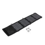 14W Portable Solar Panel Charger Double USB 5V 3A Camping Foldable Solar Panel For Phone Charge Power Bank ,Easy to Install