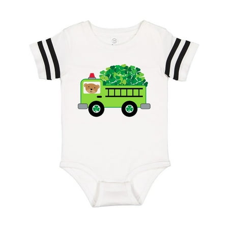 

Inktastic Irish St Patricks Day Fire Truck Gift Baby Boy or Baby Girl Bodysuit