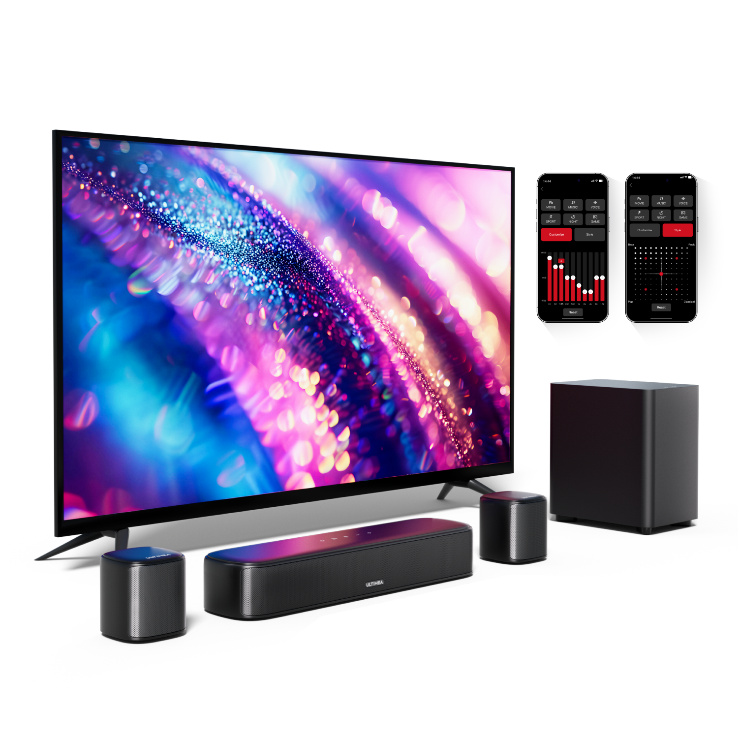 Free Shipping! Ultimea Aura A30 5.1ch Sound Bar for Smart TV