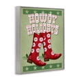 thumbnail image 2 of Stupell Industries - Howdy Holidays Cowboy Boots Gray Framed Giclee Art, 16 x 20, Made In USA, 2 of 7