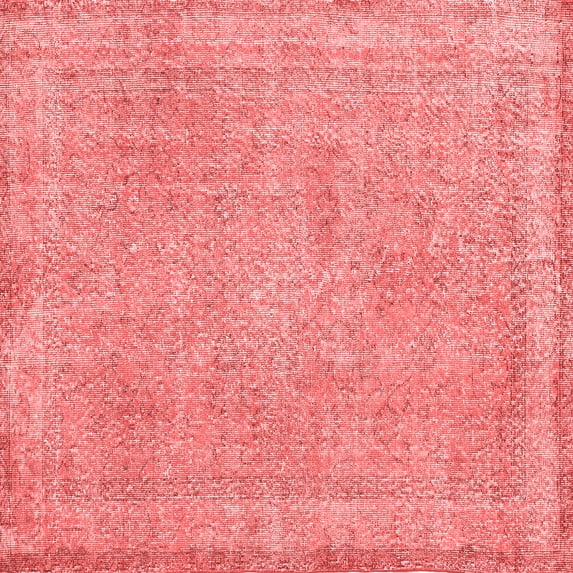 Ahgly Company Indoor Square Persian Red Traditional Area Rugs, 3' Square