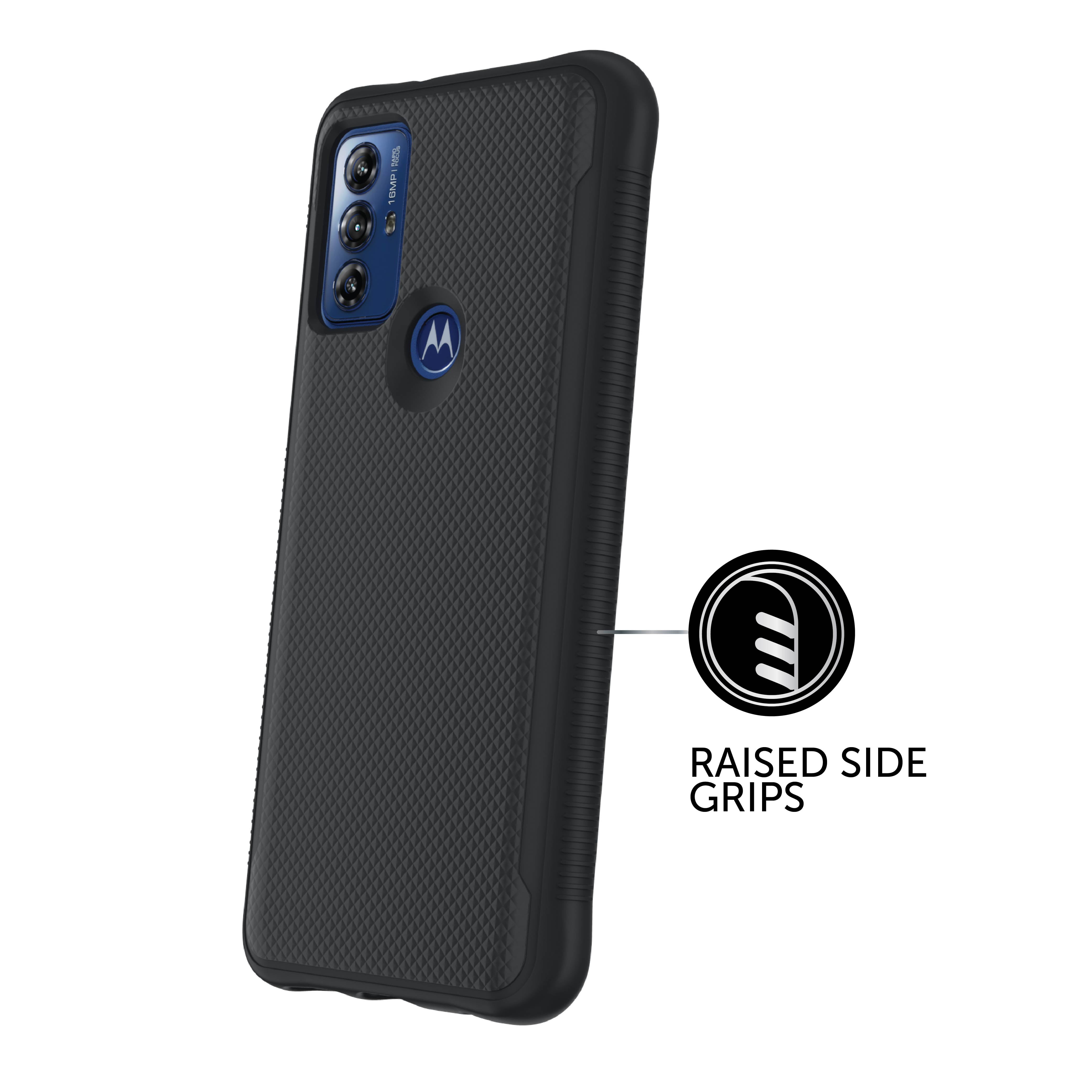 Body Glove Textured Gel Phone Case for Motorola moto g PLAY (2023) - Black