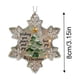thumbnail image 3 of Adorno de La Amistad con Copos de Nieve de Vidrio Marino | Decoración Artesanal de Vidrio Marino Natural | Regalo de Invierno de 8 Cm para Amigos y Familiares | Decoración Colgante para Árbol de Navi, 3 of 6