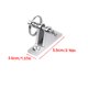 thumbnail image 3 of Montaje de bisagra de cubierta de acero inoxidable preperforado 90 grados ajuste barcos de pesca accesorios de fijación de kayak para cordón de 3/8 pulgadas, 2 piezas Inevent TO001130-00, 3 of 7