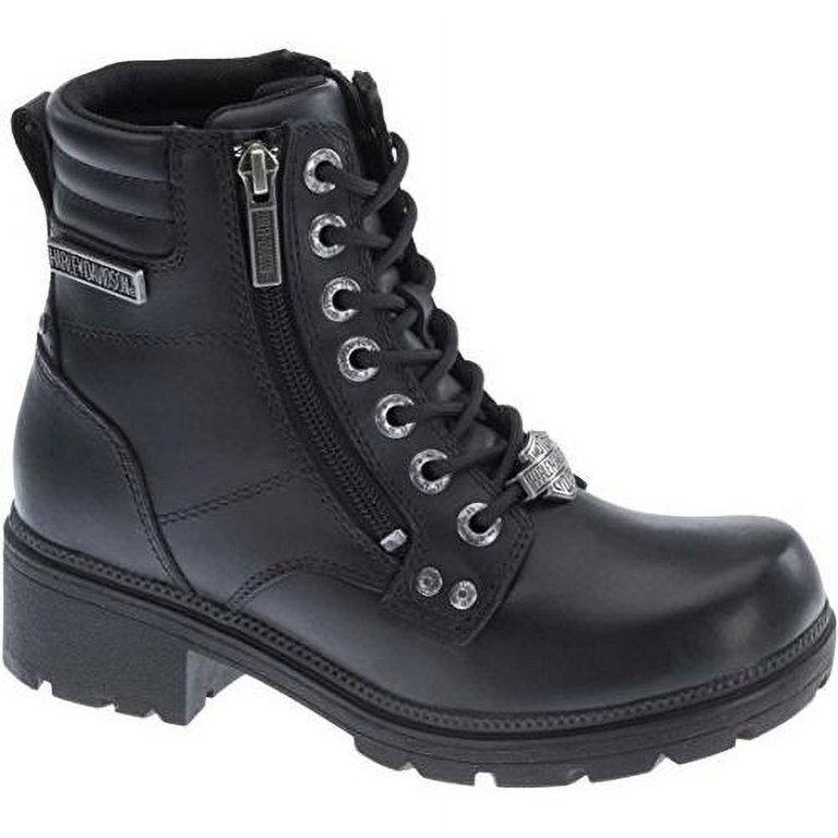 Harley-Davidson Women's Inman Mills Motorcycle Boot BLACK