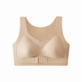 thumbnail image 5 of jiaxiM Posture Support Bras for Women Front Closure Cross Back Wireless Posture Bras Seamless Full Coverage Support Push Up Bralettes, 5 of 9