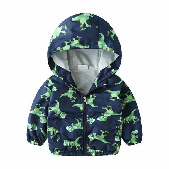 Otqutp Children Down Coats Toddler Kids Baby Boys Car Animals Zip Windproof Jacket Hooded Trench Lightweight Kids Coats Windbreaker Casual Outerwear(A,3-4 Years)