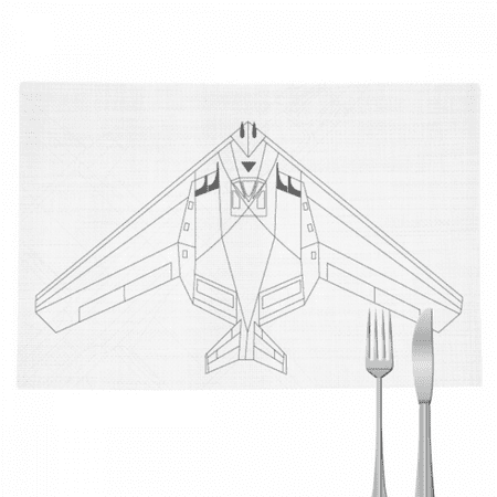 

Aircraft Equipment Military Placemat Pad Kitchen Woven Heat Resistant Cushion Rectangle