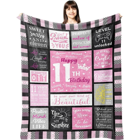 LHSHID 11 Year Old Girl Gifts Gifts for 11 Year Old Girls 11 Year Old Girl Gift Ideas 11 Year Old Girl Birthday Gifts Gifts for 11 Year Old Girl 11 Year Old Girl Throw Blanket 30"x40"