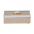 thumbnail image 6 of Acrylic Decorative Boxes for Home Decor with Lid -  Elegant Jewelry Box and Home Organizer for Keepsakes - Perfect Home Decor Storage Box for Living Room, Bedroom, or Office Decor - 2" White & Gold, 6 of 12