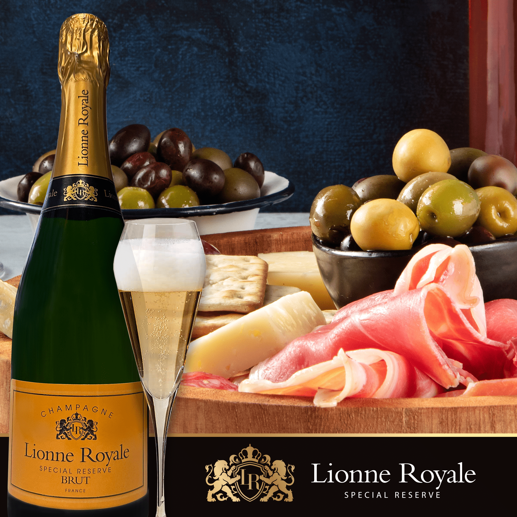 Lionne Royale Brut Special Reserve Sparkling Wine France, 750 ml Bottle, 12% ABV