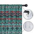 thumbnail image 4 of Blackout Kids Curtains,Turquoise Boho Tribal Triangles and Arrows Pattern Childrens Insulated Curtains Set Of 2,Bedroom Essentials,Toddler Room Decor 52x63in(132x160cm), 4 of 5