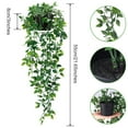 thumbnail image 3 of Hanging Artificial Potted Plants - Small Faux Indoor Outdoor Greenery, 3 of 6