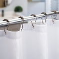thumbnail image 3 of Shower Curtain Rings, Bronze Shower Curtain Hooks for Curtain Rust Proof Metal Shower Rings Hooks for Bathroom Shower Curtains Rods Hangers Rolling - Set of 12, Bronze, 3 of 5