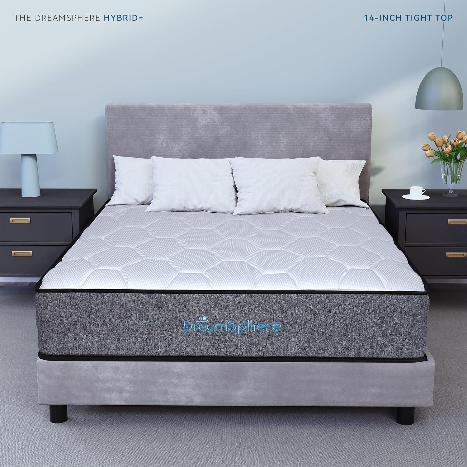 DreamSphere 14" California King Medium Tight Top Hybrid Mattress