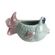 thumbnail image 5 of Plantilla de pescado Sala de estar Sala de estar Decoración del hogar Centro de mesa de cerámica Centro de mesa Centro de mesa decorativa Mini maceta Multicolor a, 5 of 8