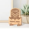 Personalized Dated US Army Military Wooden Gift Card