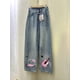 thumbnail image 1 of Sanrio-pantalones de Hello Kitty con dibujos animados de Anime Y2K, pantalones de pierna ancha de felpa, estampado de moda, mallas holgadas de pierna recta para invierno, 1 of 4