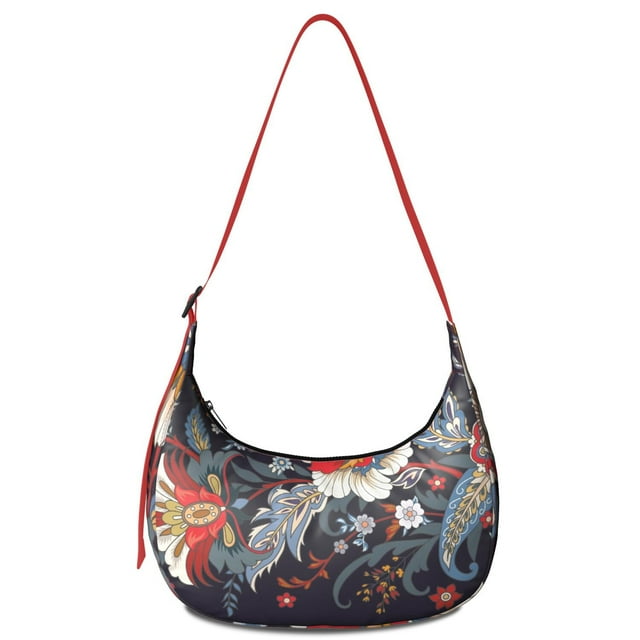 Sac Bandoulière Léger en Nylon à Motif Cachemire Vintage avec Sangle Réglable, Sac Boho, Petit Sac à Main pour Femmes, Bureau, Étudiants, Voyage, Randonnée