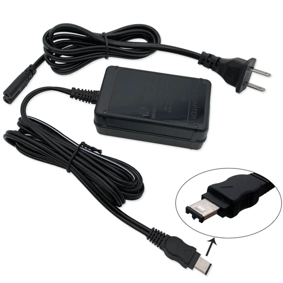 Yustda AC/DC Adapter Compatible with AC-L10, AC-L10A, AC-L10B, AC-L10C Handycam CDD-TR, CDD-TRV, DCR-TRV, DCR-DVD Series Camcorders Power Supply Cord Cable Charger