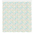 thumbnail image 2 of Ambesonne Quiz Shower Curtain, Colorful Question Marks Art, 69"Wx70"L, Seafoam and Dark Yellow, 2 of 4