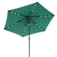 thumbnail image 3 of Sun-Ray 9' Round Solar Lighted Umbrella - Hunter Green, 3 of 3