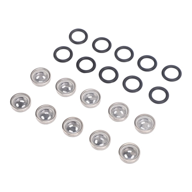 10 Pcs Verre de Visée pour Cylindre de Frein, Réservoir de Cylindre de Frein avec Anneau pour Moto ATV
