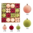 thumbnail image 2 of 1sets of Christmas tree decorative Balls (72pcs), Flocked Christmas Tree Decoration, Xmas Hanging Decoration, Home Party Ornament, 2 of 6