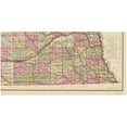 thumbnail image 2 of Historic State Map - Nebraska - Everts 1885 - Vintage Wall Art, 2 of 4