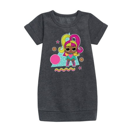 

LOL Surprise! Dolls - Glow Grrrl Retro Styled - Toddler & Youth Girls Fleece Dress