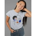 thumbnail image 2 of Line Art Woman Face T-Shirt Women -Image by Shutterstock, Female XX-Large, 2 of 4