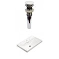 thumbnail image 1 of American Imaginations 23.86-in. W 3H8-in. Ceramic Top Set In White Color - Overflow Drain Incl. AI-30883, 1 of 8